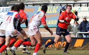 Lors du match Aurillac-Tarbes en Pro D2, le 11 septembre 2015.