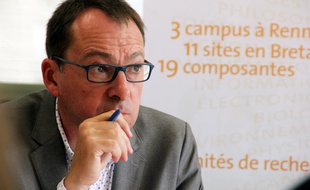 Le président de l'université Rennes-II Olivier David.