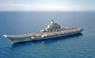 Le porte avions russe Kuznetsov, sur le modèle duquel le