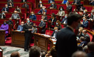 Les députés et Jean Castex, le Premier ministre, à l'Assemblée nationale.