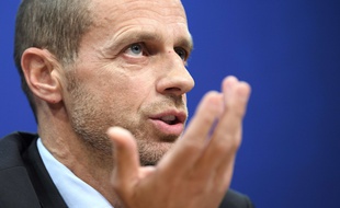 Aleksander Ceferin, le président de l'UEFA, lors d'une conférence de presse à Nyon le 7 décembre 2017.