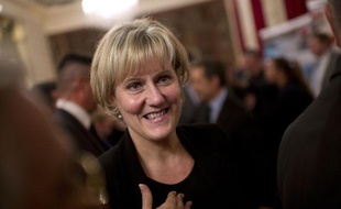 Nadine Morano, le 25 novembre 2011, à l'Elysée.