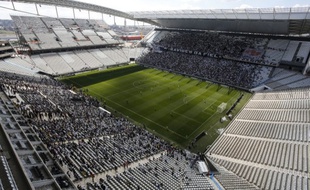 La Corinthians Arena de Sao Paulo, le 10 mai 2014.