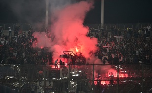 Des supporters de Galatasaray lors d'un match contre le PSG, le 1er octobre 2019 (photo d'illustration).