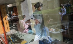 Dans un hôpital francilien pendant le confinement (archives).