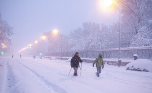 Des chutes de neige jamais vues se sont abattues sur Madrid et la Castille.