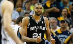 Tim Duncan avec les San Antonio Spurs en 2016.