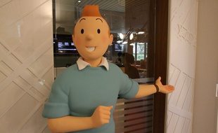 Image extraite de l'exposition Tintin au Grand Palais à Paris