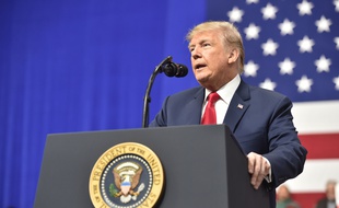 Donald Trump à Moon Township, en Pennsylvanie, le 11 mars 2018.