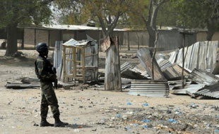 La ville de Fotokol au Cameroun après des affrontements entre soldats et membres de Boko Haram, le 17 février 2015