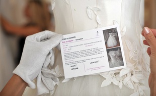 Illustration d'une location de robe de mariée à Paris
