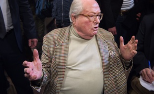 Jaan-Marie Le Pen à Nanterre le 22 mars 2015