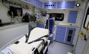 Illustration d'une ambulance de secours du Samu, ici à Rennes.