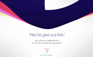 Apple a officialisé un événement pour le 9 septembre 2015, sans doute pour dévoiler l'iPhone 6S.