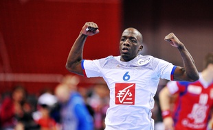 Olivier Nyokas sous le maillot de l'équipe de France