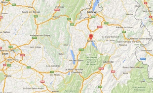 Carte situant Annecy (Haute-Savoie)