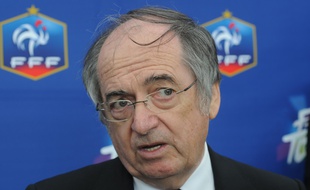 Le président de la FFF Noël Le Graët, à Joeuf, le 16 mai 2015.