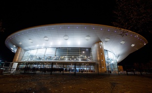 Le Zénith de Toulouse by night. Illustration.