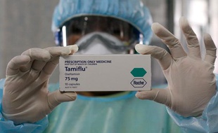 Une boîte de Tamiflu, le 30 avril 2009 en Indonésie.