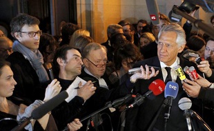 Dominique de Villepin à la sortie du verdict Clearstream, le 28 janvier 2010.
