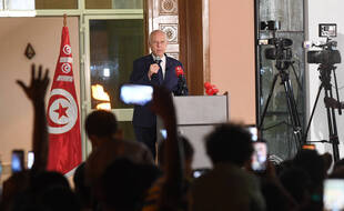Le président tunisien Kais Saied, lundi.
