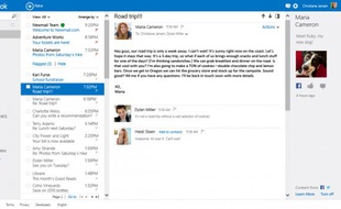 La nouvelle interface d'Outlook.com, qui va remplacer Hotmail.com