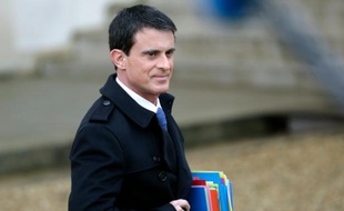 Le Premier ministre français Manuel Valls à l'Elysée à Paris, le 27 janvier 2016