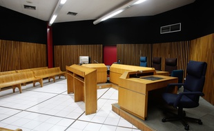 Une salle d'audience du tribunal de grande instance de Marseille