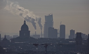 Un épisode de pollution aux particules fines, à Paris le 14 octobre 2021.