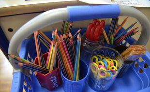 Dans une école (Illustration)