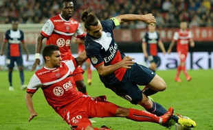L'attaquant du PSG Zlatan Ibrahimovic à Valenciennes, le 25 septembre 2013.