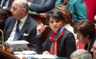 Najat Vallaud-Belkacem à l'Assemblée nationale, le 2 juin 2015.