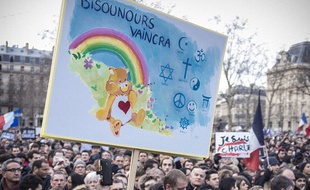Pancarte le 11 janvier 2015 à Paris