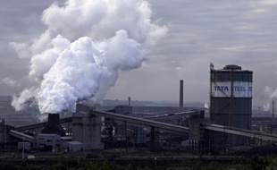 L'usine métallurgique du groupe indien Tata Steel à Scunthorpe (nord-ouest de l'Angleterre), le 17 octobre 2015