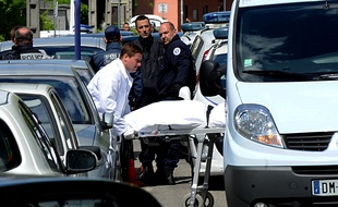A Grenoble, le 25 avril 2016. Deux hommes de 22 et 27 ans ont été tués dans le quartier Teisseire lors d'une fusillade AFP PHOTO / JEAN-PIERRE CLATOT