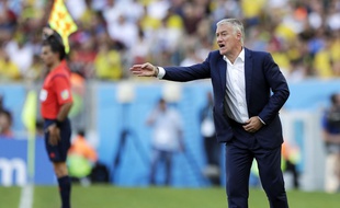Didier Deschamps lors de France-Allemagne, le 4 juillet 2014, à Rio.
