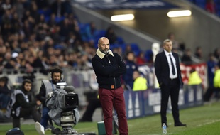 Pascal Dupraz, ce dimanche, lors du match Lyon-Toulouse au Parc OL.