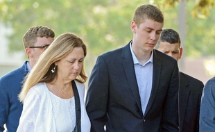 Brock Turner, au tribunal de Santa Clara à Palo Alto (Californie), le 2 juin 2016.