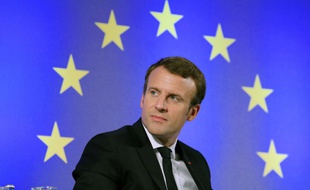 Emmanuel Macron, le 10 octobre 2017 à Francfort.