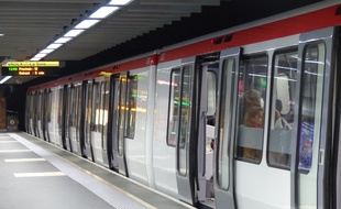 Le métro de Lyon.