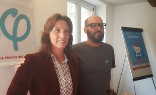 Sophie Camard et Mohamed Bensaada en octobre 2019