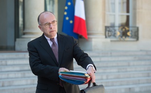 Bernard Cazeneuve à l'Elysée le 22 avril 2015.