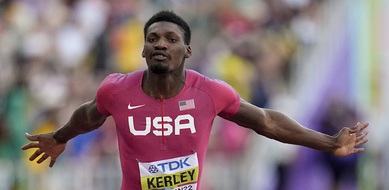 Fred Kerley, champion du monde du 100 m.
