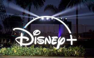 Le logo de Disney, à Los Angeles le 12 octobre 2020.