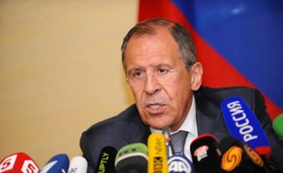 Le ministre russe des Affaires étrangères, Sergueï Lavrov, le 17 avril 2014 à Genève
