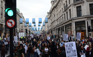 Manifestation des Black Lives Matter à Londres, le 12 juillet 2016.