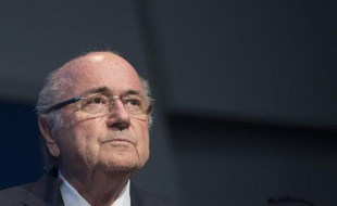 Sepp Blatter lors d'une conférence de presse le 2 juin 2012 à Zurich