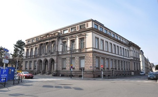 Le tribunal de Mulhouse.