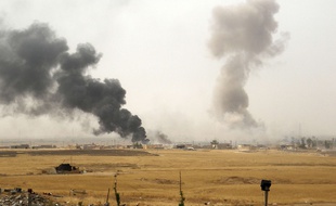 Une opération militaire lancée contre Daesh par les peshmergas au nord de Bagdad, le 30 septembre 2015.