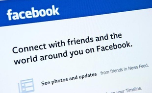 Page d'accueil du réseau social Facebook